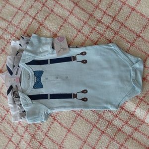 3pc baby bodysuits, 3-6 months